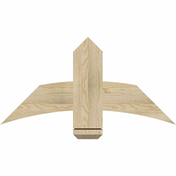 Ekena Millwork Bellingham Rough Sawn Timber Gable Bracket, Douglas Fir, 36"W x 18"H x 2"D x 6"F, 12/12 Pitch GBW036X18X0206BEL00RDF - main